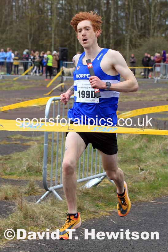 Senior mens 2023 Elswick Harriers Road Relays, Albamarle Barrack Airfield, Ouston, Northumberland. Photo: David T. Hewitson/Sports for All Pics